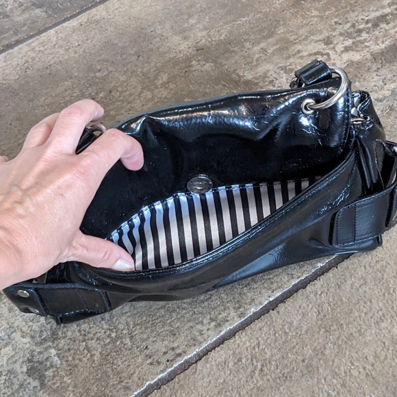 Naturalizer Y2K Faux Patent Leather Mini Shoulder Bag Black - Picture 8 of 16